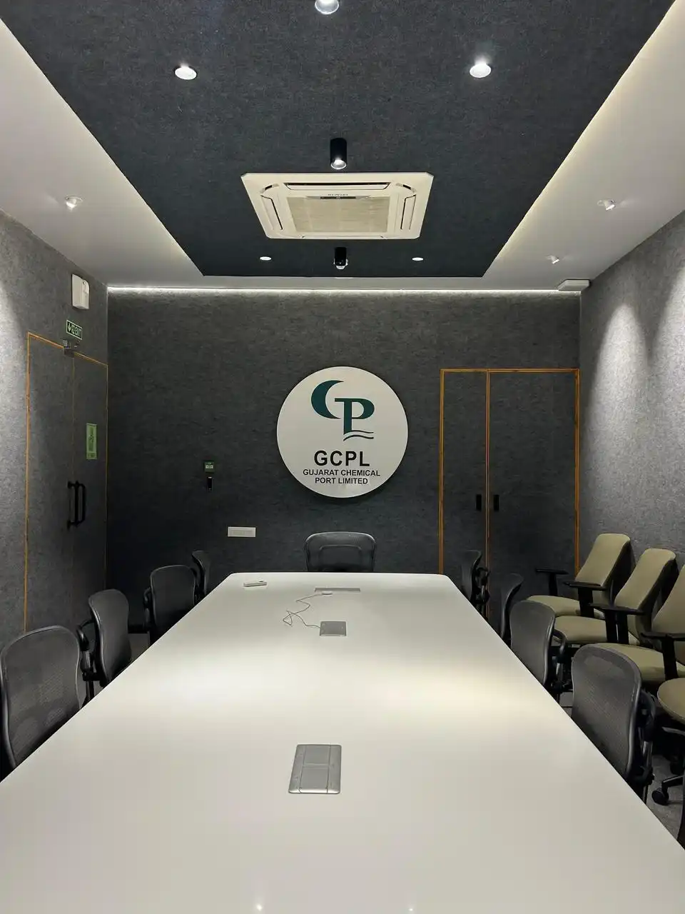Gujarat Chemical Port Limited, GCPL Dahej project, K9 Interiors Dahej, industrial interior design Gujarat, port office interiors, Dahej chemical port project, K9 Interiors Gujarat, infrastructure interior solutions, GCPL interiors