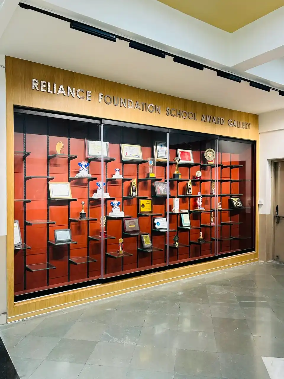 JH Ambani School interiors, school interior design project, K9 Interiors education project, classroom interior design India, CBSE school interiors, institutional interior solutions, K9 Interiors portfolio, school infrastructure design