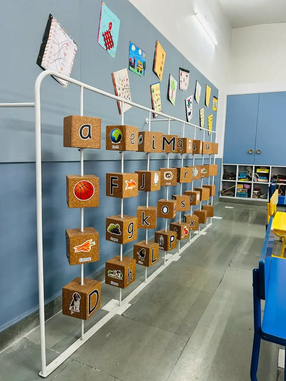 JH Ambani School interiors, school interior design project, K9 Interiors education project, classroom interior design India, CBSE school interiors, institutional interior solutions, K9 Interiors portfolio, school infrastructure design