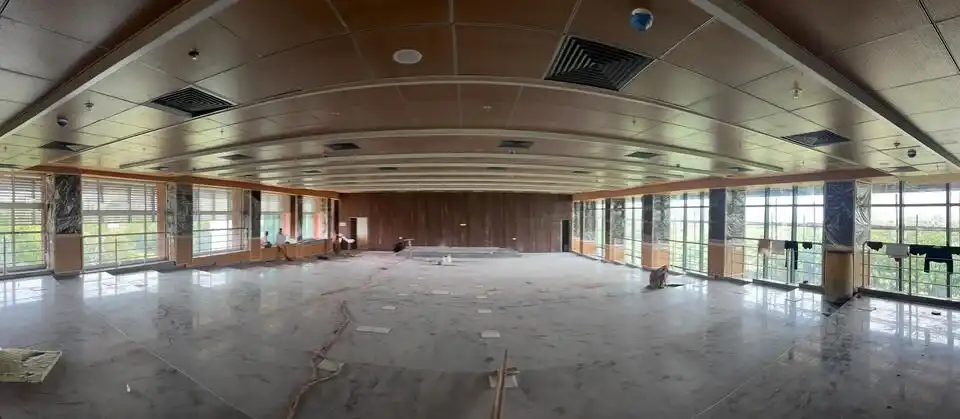 SVNIT Surat admin building interiors, K9 Interiors SVNIT project, institutional interior design Gujarat, admin office interior design, NIT Surat interiors, educational building interiors India, K9 Interiors portfolio, office interior solutions