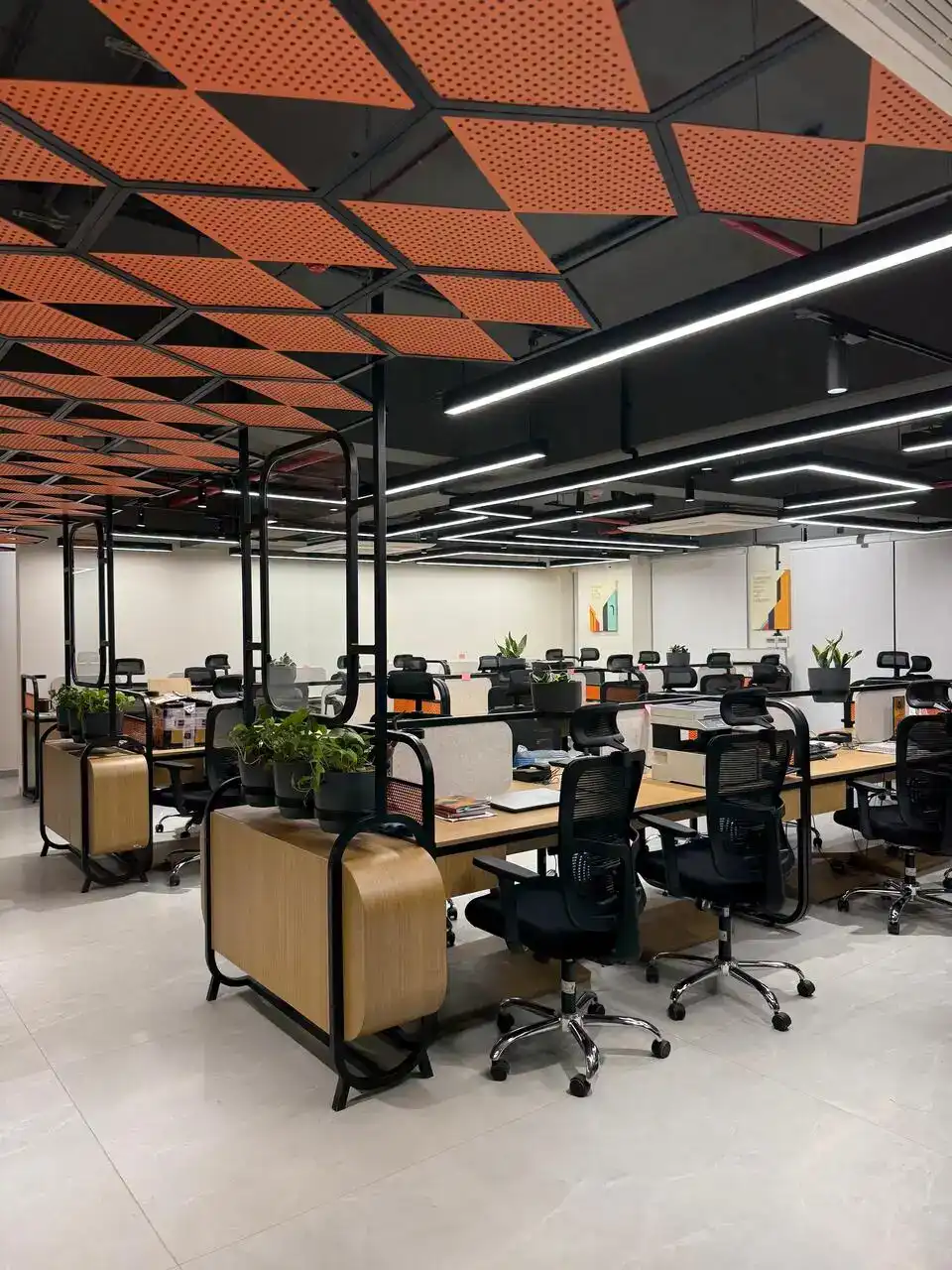 Authentic Group of Companies interiors, K9 Interiors project, corporate office interior design, commercial interior solutions Gujarat, turnkey interior projects India, K9 Interiors portfolio, office design execution, workspace interiors