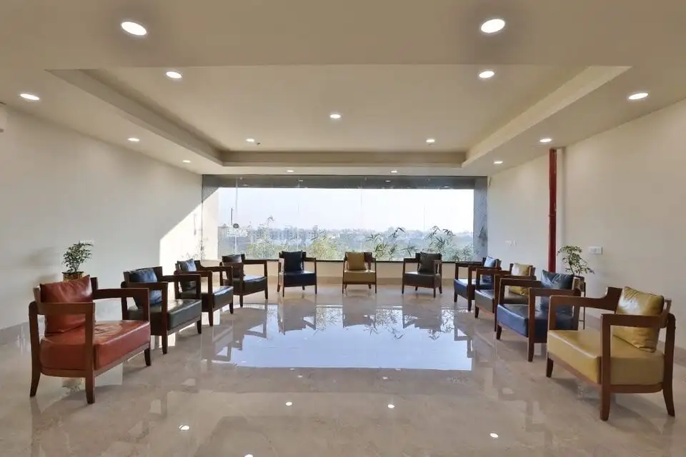 Hotel Moonville interiors, Everest Group hotel project, K9 Interiors hotel design, hospitality interior design India, hotel interior execution, luxury hotel interiors, commercial interior solutions Gujarat, K9 Interiors portfolio, hotel renovation interiors, modern hotel design