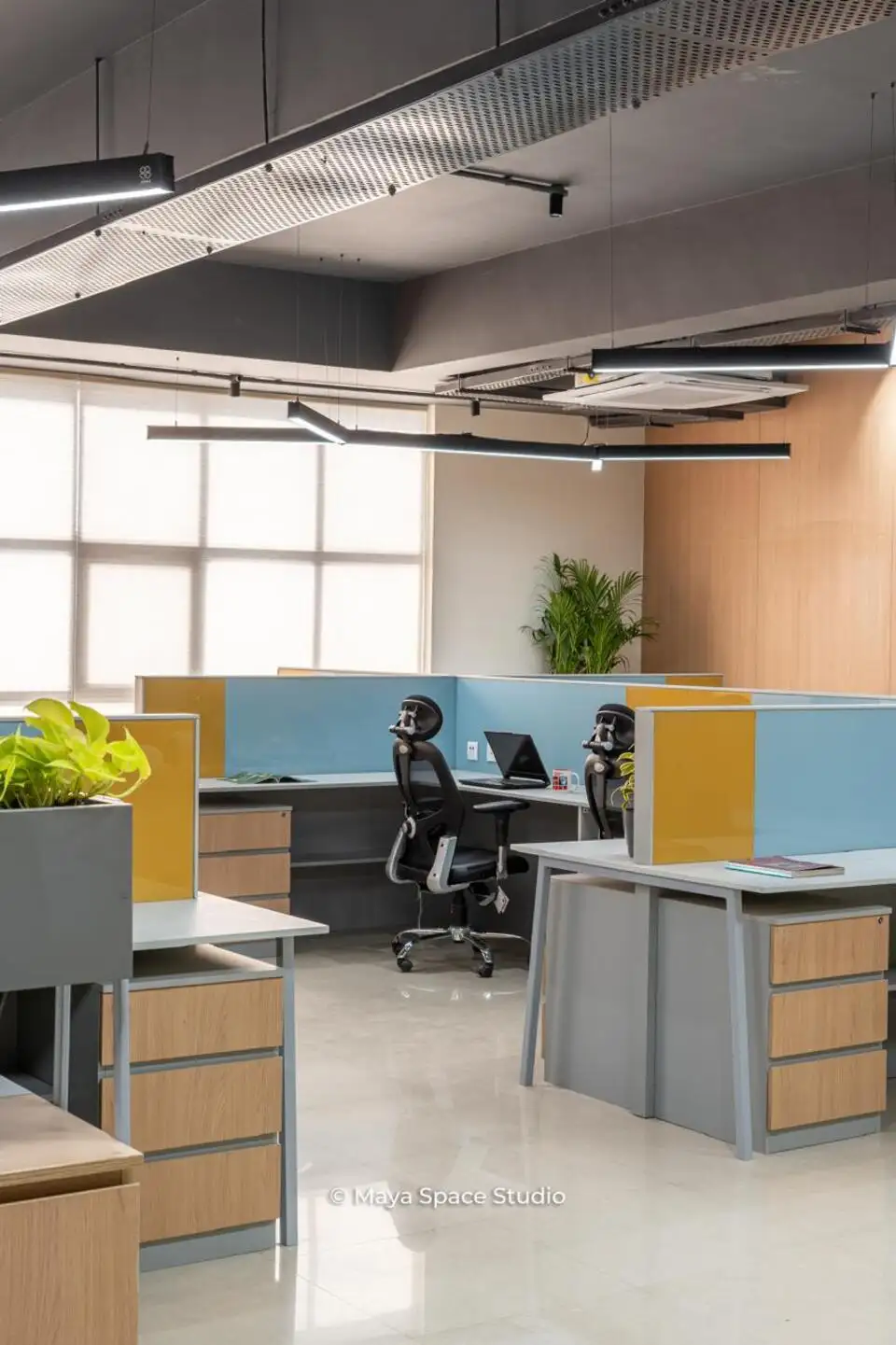 Ranishow Metrology interiors, K9 Interiors industrial project, metrology lab interior design, precision workspace interiors, industrial office interiors Gujarat, K9 Interiors portfolio, laboratory interior solutions, technical workspace design India,
