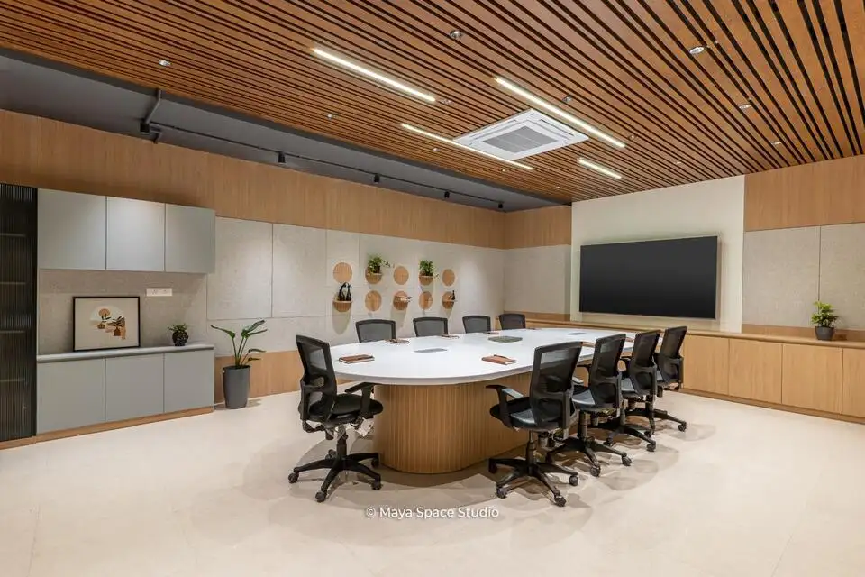 Ranishow Metrology interiors, K9 Interiors industrial project, metrology lab interior design, precision workspace interiors, industrial office interiors Gujarat, K9 Interiors portfolio, laboratory interior solutions, technical workspace design India,