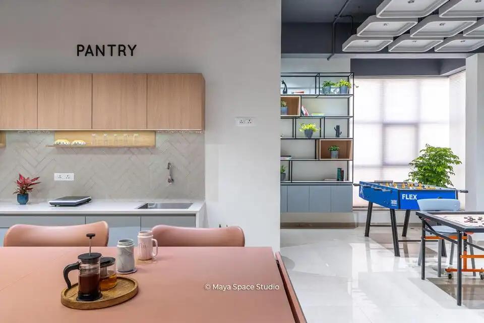 Ranishow Metrology interiors, K9 Interiors industrial project, metrology lab interior design, precision workspace interiors, industrial office interiors Gujarat, K9 Interiors portfolio, laboratory interior solutions, technical workspace design India,