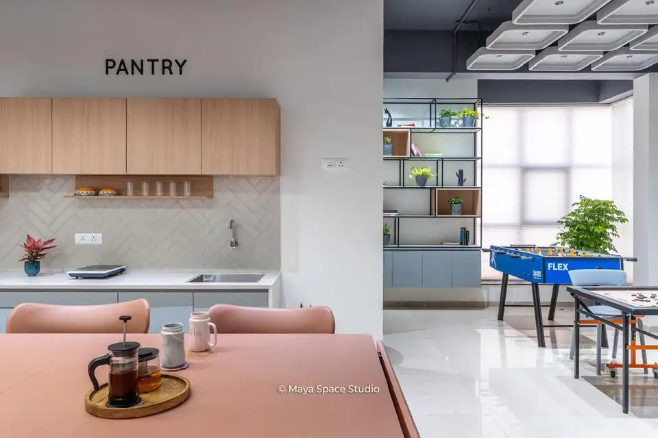 Ranishow Metrology interiors, K9 Interiors industrial project, metrology lab interior design, precision workspace interiors, industrial office interiors Gujarat, K9 Interiors portfolio, laboratory interior solutions, technical workspace design India,