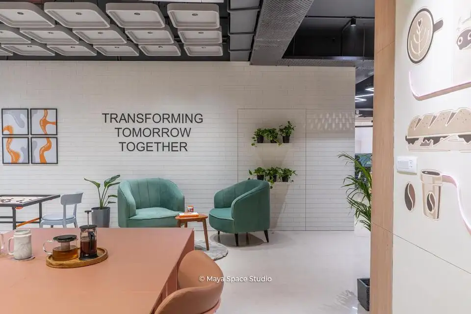 Ranishow Metrology interiors, K9 Interiors industrial project, metrology lab interior design, precision workspace interiors, industrial office interiors Gujarat, K9 Interiors portfolio, laboratory interior solutions, technical workspace design India,