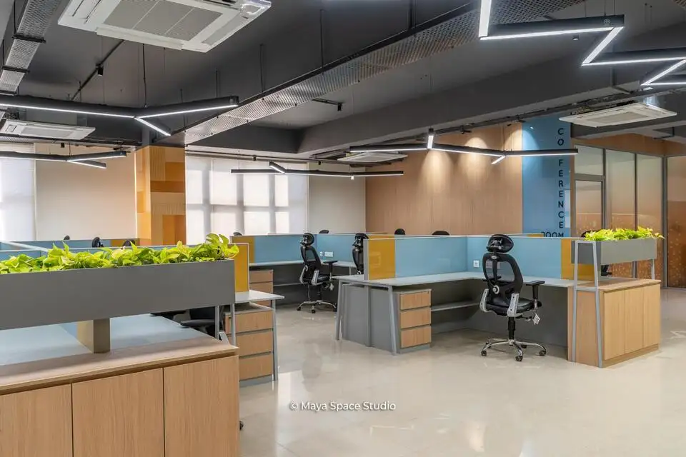 Ranishow Metrology interiors, K9 Interiors industrial project, metrology lab interior design, precision workspace interiors, industrial office interiors Gujarat, K9 Interiors portfolio, laboratory interior solutions, technical workspace design India,