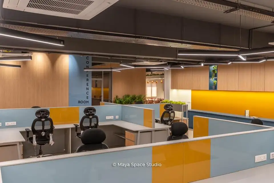 Ranishow Metrology interiors, K9 Interiors industrial project, metrology lab interior design, precision workspace interiors, industrial office interiors Gujarat, K9 Interiors portfolio, laboratory interior solutions, technical workspace design India,