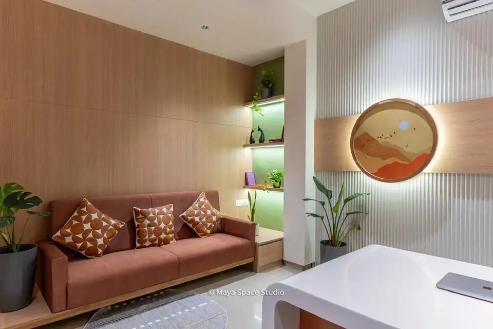 Ranishow Metrology interiors, K9 Interiors industrial project, metrology lab interior design, precision workspace interiors, industrial office interiors Gujarat, K9 Interiors portfolio, laboratory interior solutions, technical workspace design India,