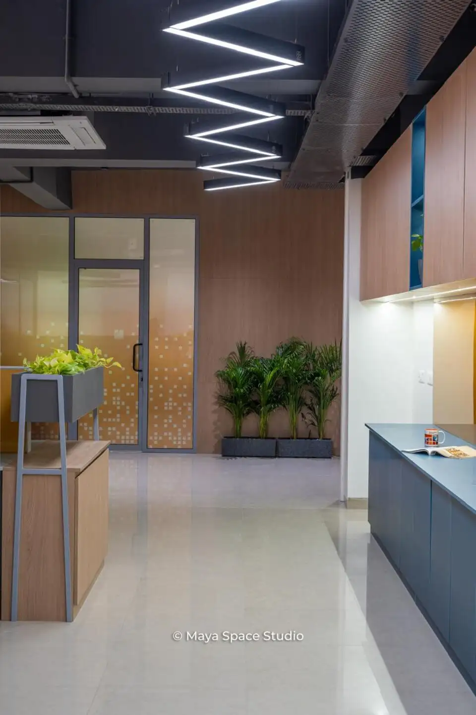 Ranishow Metrology interiors, K9 Interiors industrial project, metrology lab interior design, precision workspace interiors, industrial office interiors Gujarat, K9 Interiors portfolio, laboratory interior solutions, technical workspace design India,