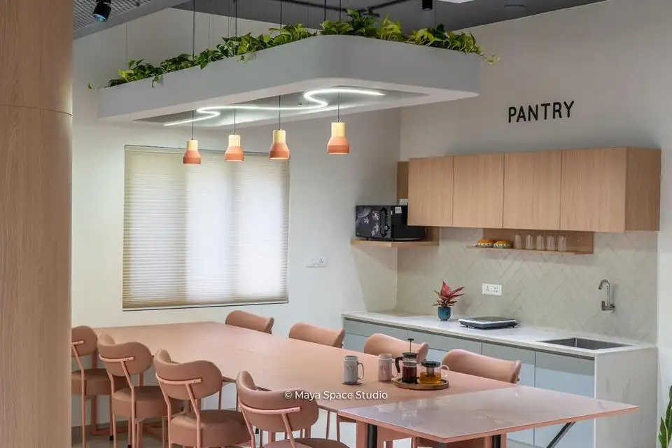 Ranishow Metrology interiors, K9 Interiors industrial project, metrology lab interior design, precision workspace interiors, industrial office interiors Gujarat, K9 Interiors portfolio, laboratory interior solutions, technical workspace design India,