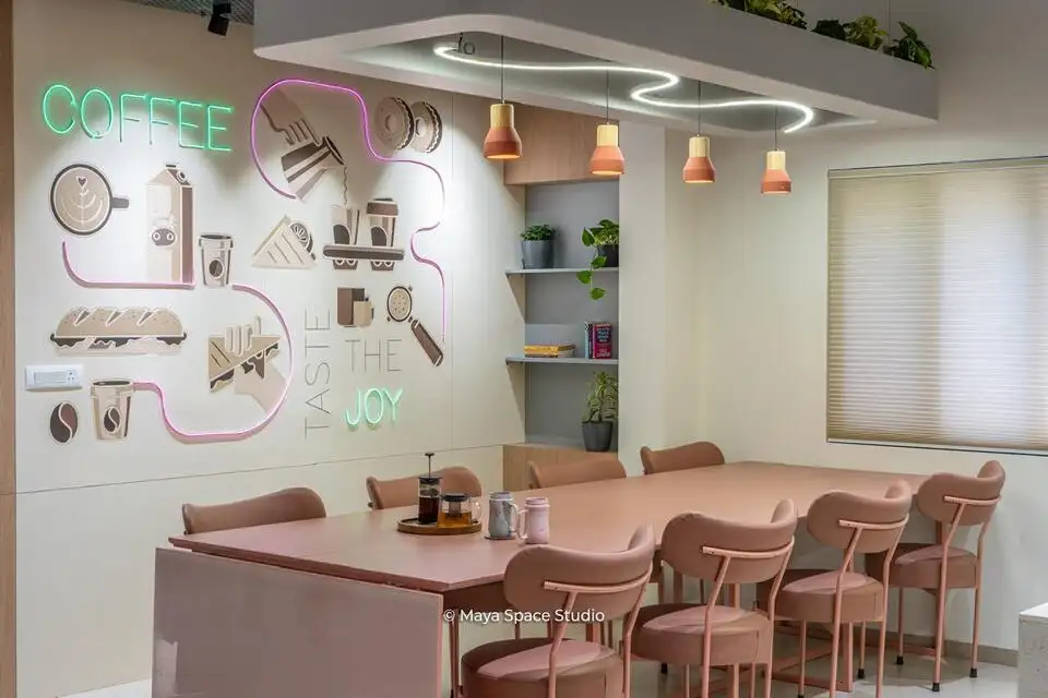 Ranishow Metrology interiors, K9 Interiors industrial project, metrology lab interior design, precision workspace interiors, industrial office interiors Gujarat, K9 Interiors portfolio, laboratory interior solutions, technical workspace design India,