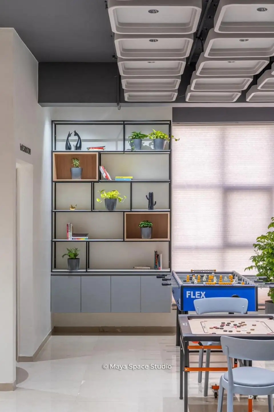Ranishow Metrology interiors, K9 Interiors industrial project, metrology lab interior design, precision workspace interiors, industrial office interiors Gujarat, K9 Interiors portfolio, laboratory interior solutions, technical workspace design India,