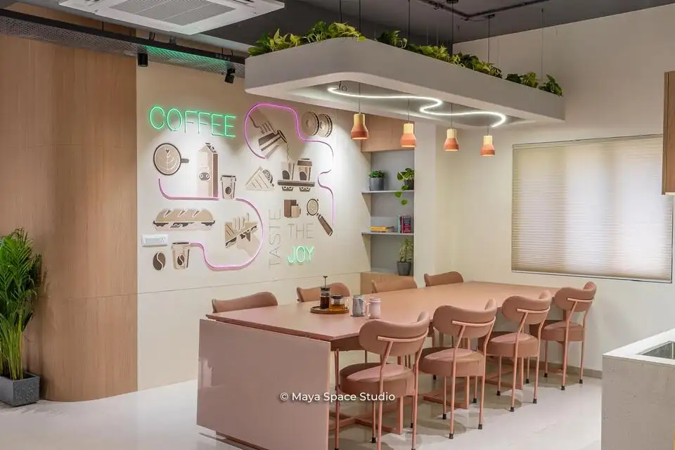 Ranishow Metrology interiors, K9 Interiors industrial project, metrology lab interior design, precision workspace interiors, industrial office interiors Gujarat, K9 Interiors portfolio, laboratory interior solutions, technical workspace design India,