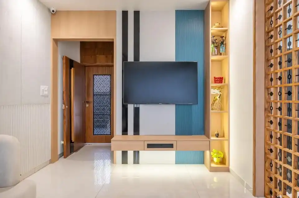 Samanvay Westfield 3BHK interiors, K9 Interiors Vadodara project, 3BHK flat interior design Gujarat, residential interior design Vadodara, luxury flat interiors Bhayli, K9 Interiors portfolio, modern home interiors India, turnkey interior solutions,