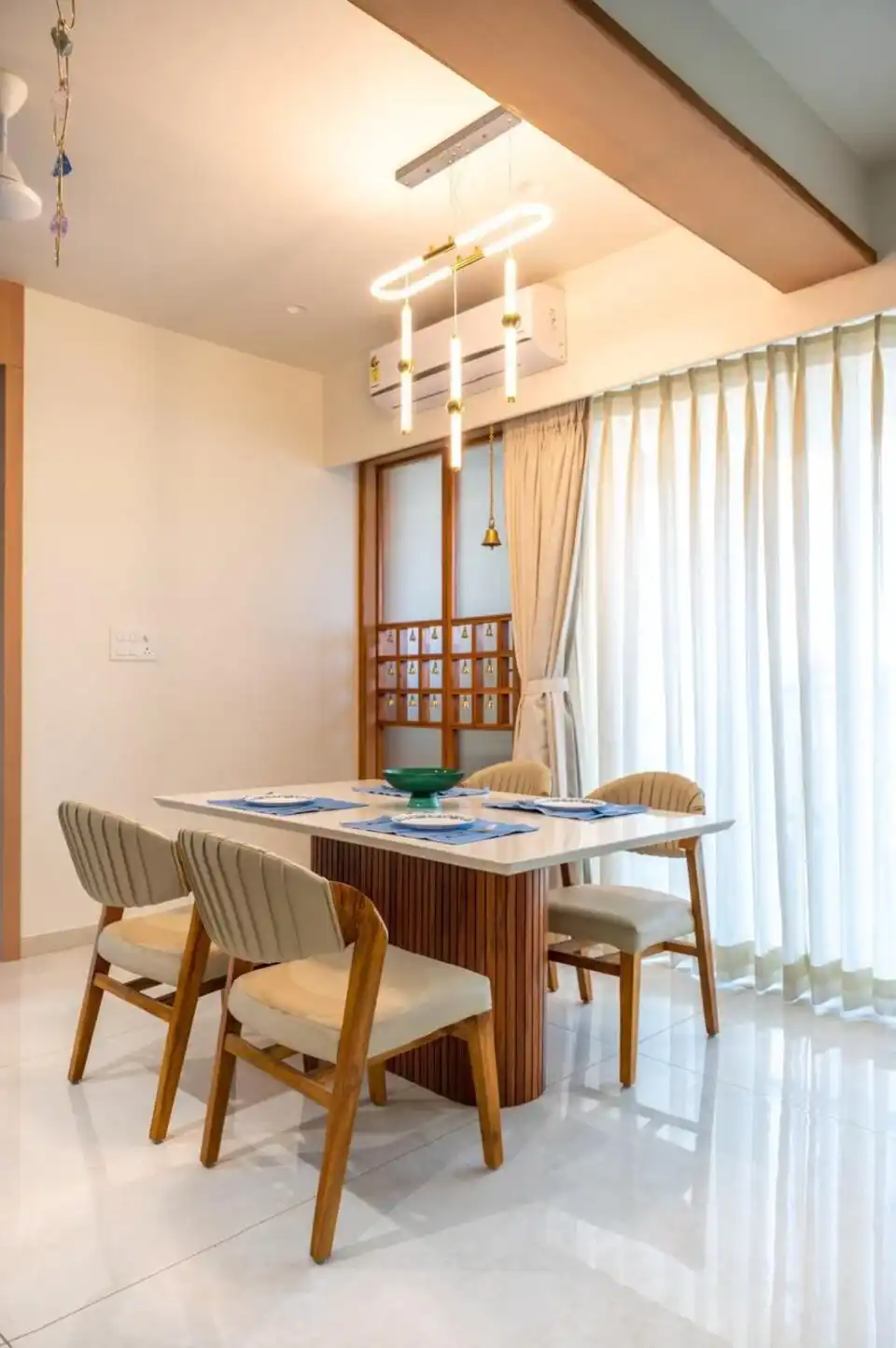Samanvay Westfield 3BHK interiors, K9 Interiors Vadodara project, 3BHK flat interior design Gujarat, residential interior design Vadodara, luxury flat interiors Bhayli, K9 Interiors portfolio, modern home interiors India, turnkey interior solutions,